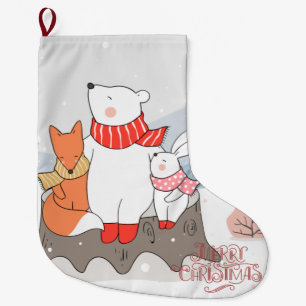 Adorable Waldtiere Großer Weihnachtsstrumpf