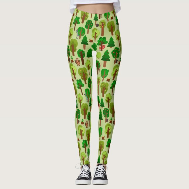 Adorable Waldtiere Leggings (Vorderseite)
