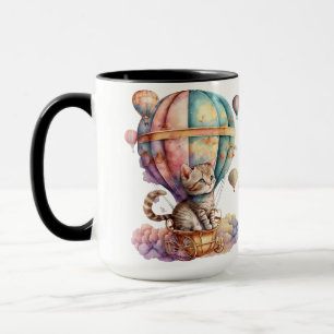ADORABLE WASSERFARBKÜCHE IN HOT LUFTBALLOONS TASSE