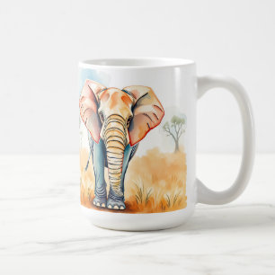 Adorable Watercolor Elephant Kaffeetasse