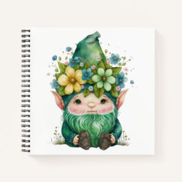 ADORABLE WATERCOLOR IRISH CELTIC GNOME NOTIZBUCH