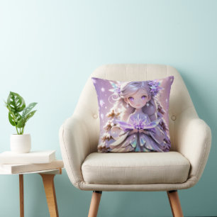 Adorable Weihnachten Engel Pink Lila Wunder Kissen
