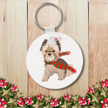 Adorable Weihnachten Yorkie in Weihnachtsmannmütze Schlüsselanhänger<br><div class="desc">Eine sehr niedliche Yorkie,  die in einer Weihnachtsmannmütze für die Weihnachtszeit gekleidet ist. Ein großartiges Hundefreund-Geschenk zum Dekorieren Ihrer Zuhause.</div>