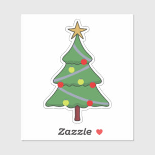 Adorable Weihnachtsbaum Aufkleber