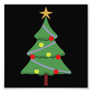 Adorable Weihnachtsbaum Fotodruck