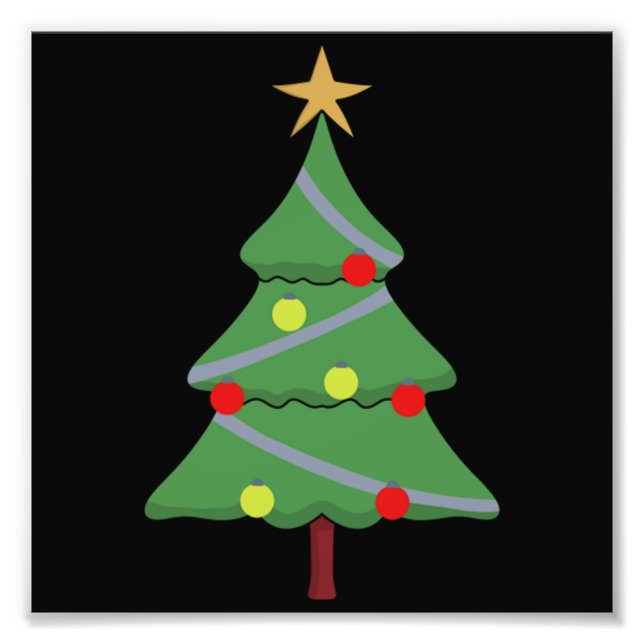 Adorable Weihnachtsbaum Fotodruck (Vorne)