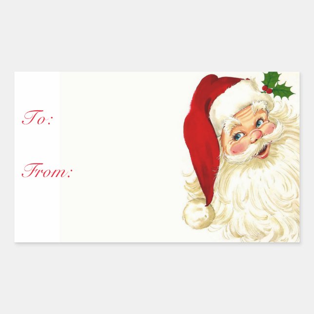 Adorable Weihnachtsgeschenke Weihnachtsgeschenk Au Rechteckiger Aufkleber (Vorderseite)