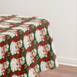 Adorable Weihnachtsmann, Candy Cane Weihnachten Tischdecke