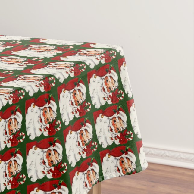 Adorable Weihnachtsmann, Candy Cane Weihnachten Tischdecke (Beispiel)