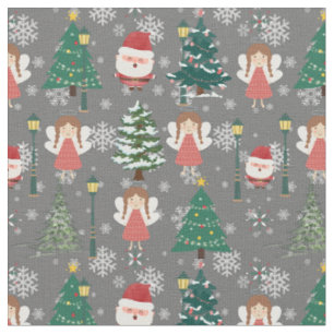 Adorable Weihnachtsmuster für ihr gürtnerisch-grün Stoff