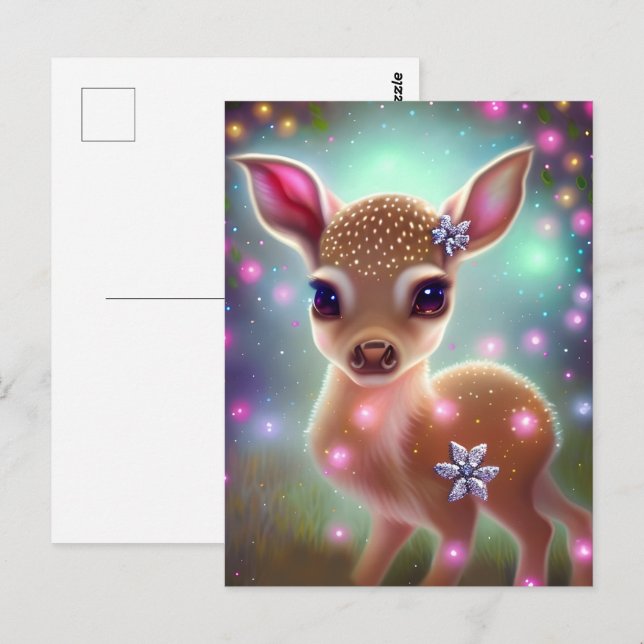Adorable Weihnachtszeit Postkarte (Vorne/Hinten)