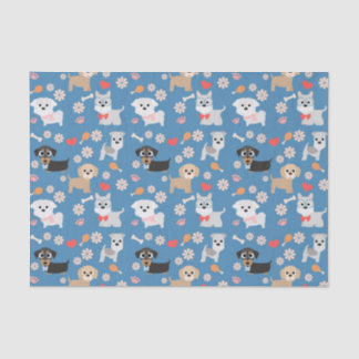 Adorable Welpen Seidenpapier