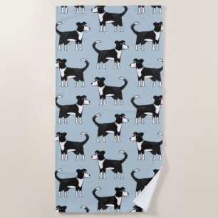 Adorable Welsh Border Collie Sheep Dog Muster Strandtuch