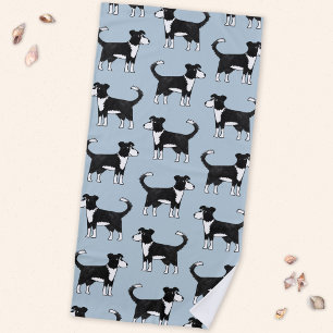 Adorable Welsh Border Collie Sheep Dog Muster Strandtuch