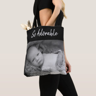Adorable wertvolle Schwarz-Weiß-Fotos Tasche