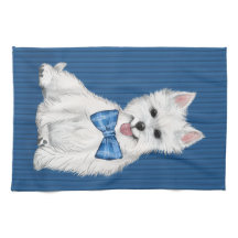 Adorable West Highland White Terrier Kitchtuch