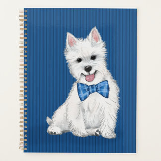 Adorable West Highland White Terrier Planificateur