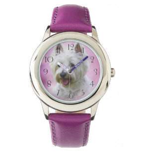 Adorable West Hochland Weiß Terrier Armbanduhr