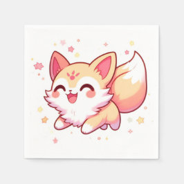 Adorable Whimsical Fox Baby Dusche Serviette