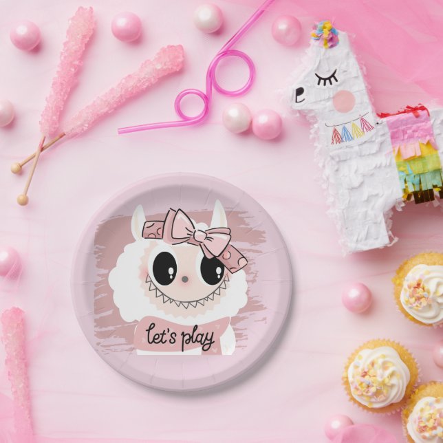 Adorable - Whimsisches Monster Pappteller (Party)