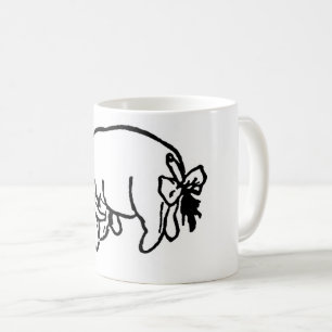Adorable Winnie The Pooh Eeyore Sketch Kaffeemasch Kaffeetasse