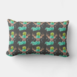 Adorable Winter Deer Lumbar Kissen