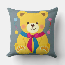 Adorable Yellow Teddy Bär Kissen