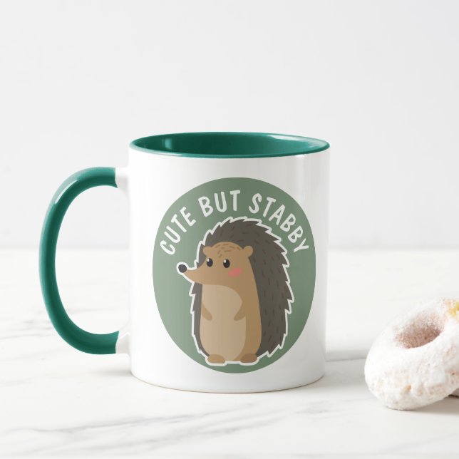 Adorabler Igel: Niedlich, aber stabil Tasse (Mit Donut)
