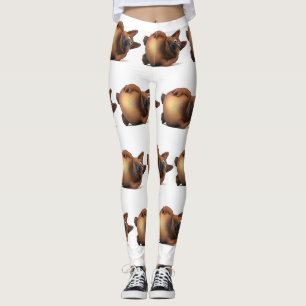 Adorables 3D Universe Niedlich Hunde nach unten Leggings