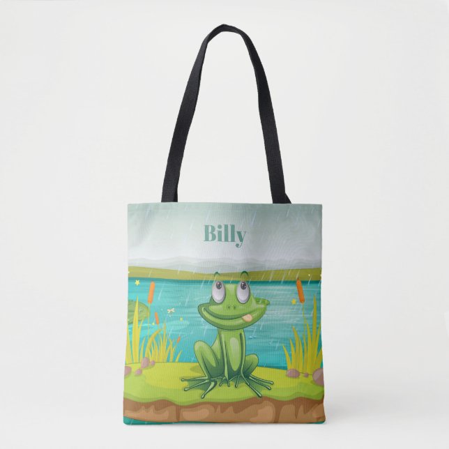 Adorables Amphibien Niedlicher Frosch Tasche (Vorderseite)