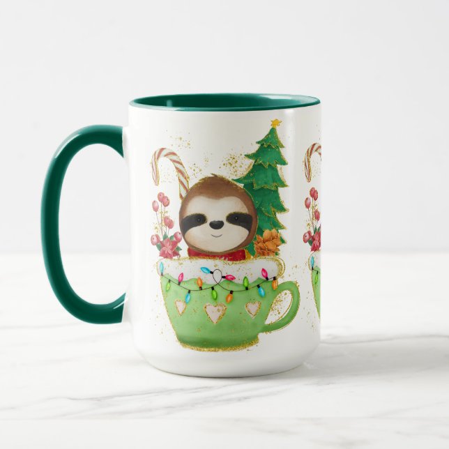 Adorables Christmas Darling Sloth Mug (Gauche)