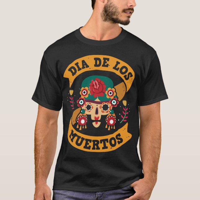 Adorables Day of the Dead Mexican Style T-Shirt (Vorderseite)