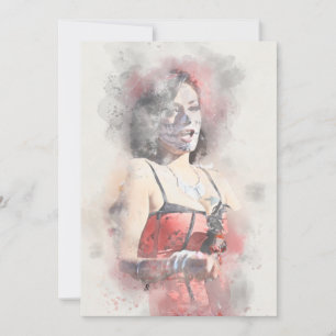 Adorables Femme À La Carte De Parade