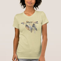 Adorables Flèche bohémienne & Plumes T-shirt