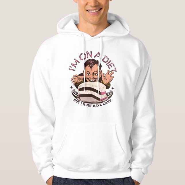 Adorables Funny, dass ich auf Diät bin, aber ich m Hoodie (Vorderseite)