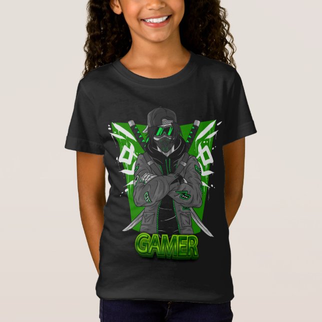 Adorables Gamer Ninja T - Shirt (Vorderseite)