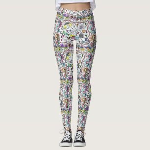 Adorables Happy Happy Joy Doodles  Leggings