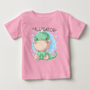 Adorables Joli Alligator Pour Enfants T-Shirt