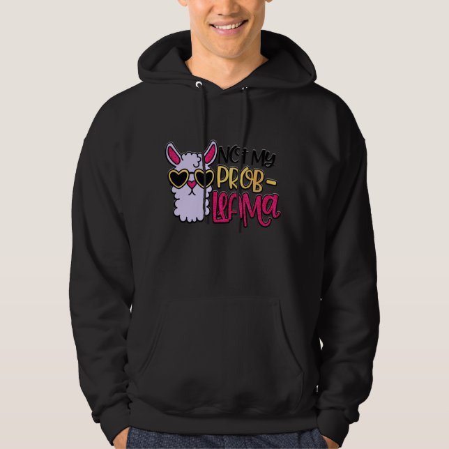 Adorables Lama-Liebe nicht mein Problem Hoodie (Vorderseite)