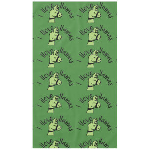 Adorables Llama Liebe I Llove Llamas Green Tischdecke