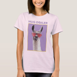 Adorables Llama Liebe Niedlich Hug Dealer T - Shir T-Shirt