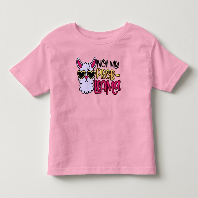 Adorables Love Love Not My Probllama T-Shirt (Devant)