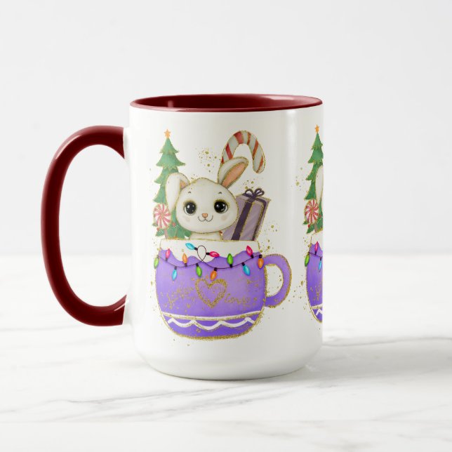 Adorables Noël Adorable Lapin Mug (Gauche)
