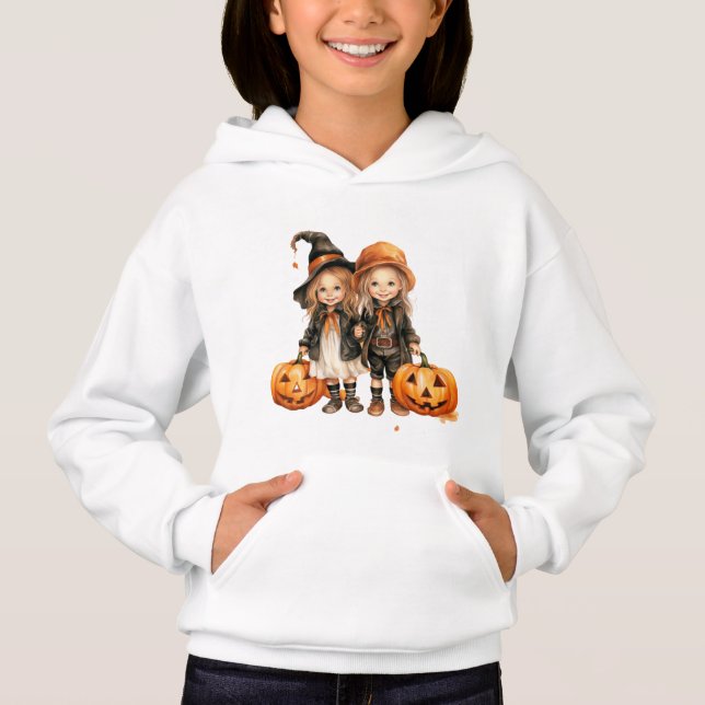 ADORABLES PETITES FILLES HABILLÉES POUR HALLOWEEN (Devant)