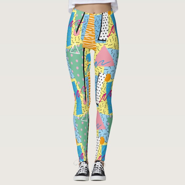 Adorables Synthwave/Vaporwave Style Leggings Yoga (Devant)