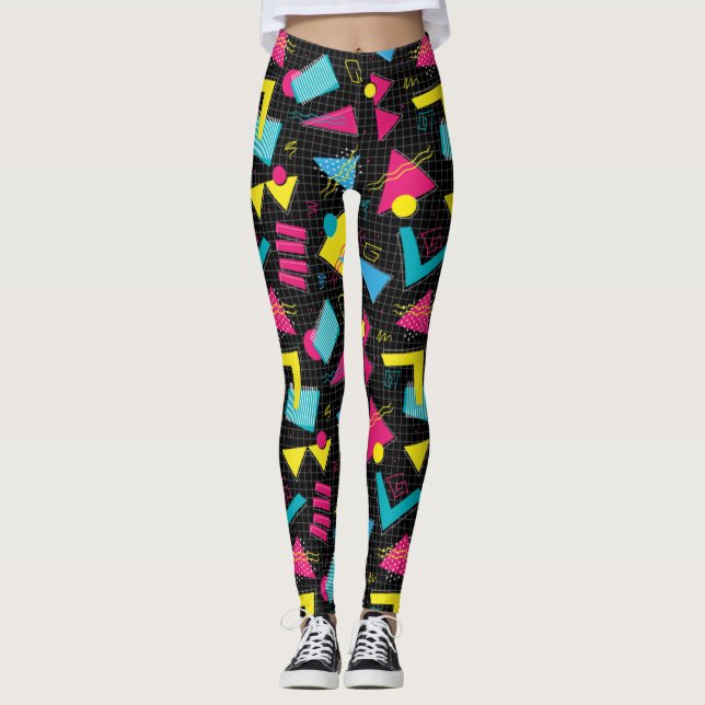 Adorables Synthwave/Vaporwave Style Yoga Leggings (Vorderseite)