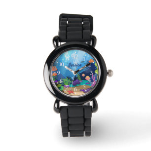 Adorables Unterwasser Fische und Korallen nach Ma Armbanduhr