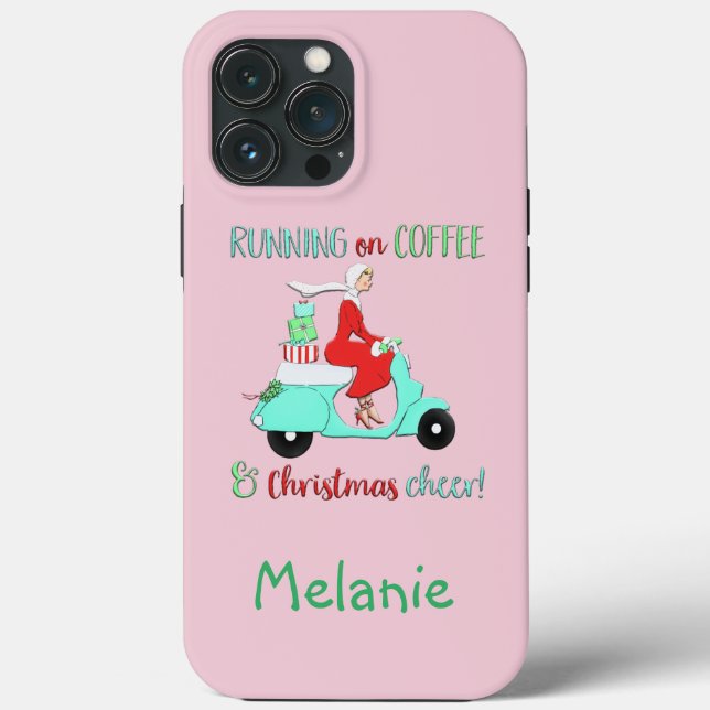 Adorables Weihnachtskaffee und Heiterkeit Case-Mate iPhone Hülle (Rückseite)