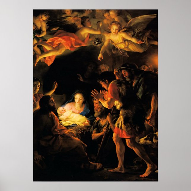 Adoration des bergers Poster de la Nativité (Devant)