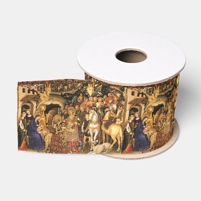 ADORATION OF MAGI  Gentile Da Fabriano, Nativity Ripsband (Spule)